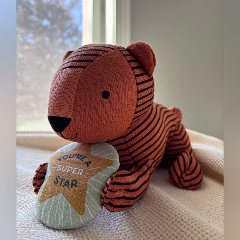 Pillowfort, Tiger, “You’re A Super Star”, Stuffed Animal